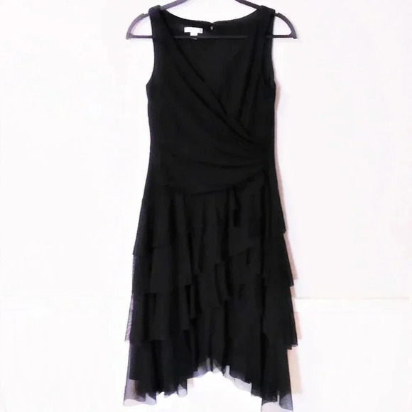 London Times Dresses & Skirts - London Times Black Layered Dress
